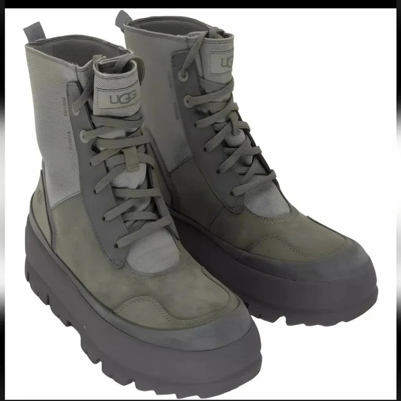 New ugg Lug Moss Green Women’s Combat Boots. ,Size 9 Heel Height 2 1⁄2 in - Picture 1 of 7